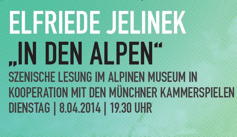 Am 8. April sind die Kammerspiele im Alpinen Museum zu Gast.