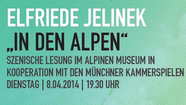 Am 8. April sind die Kammerspiele im Alpinen Museum zu Gast. Am 8. April sind die Kammerspiele im Alpinen Museum zu Gast.