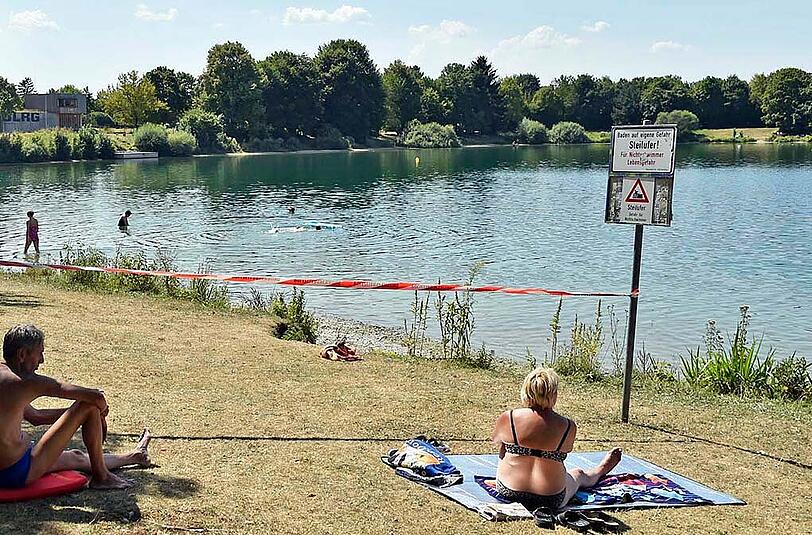 Der Fasaneriesee im Münchner Norden. Hier musste eine Frau am Donnerstagnachmittag reanimiert werden.