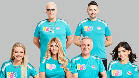 Die ersten Kandidaten von "Promi Big Brother" (v.l.n.r.): Rainer Gottwald, Menderes Bagci, Doreen Steinert, Micaela Schäfer, Jörg Knör und Jennifer Iglesias.