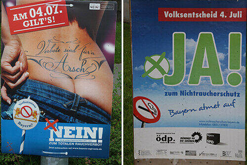 Am 4. Juli entscheiden die Bayern über das Rauchverbot.