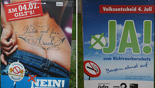 Am 4. Juli entscheiden die Bayern über das Rauchverbot. Am 4. Juli entscheiden die Bayern über das Rauchverbot.