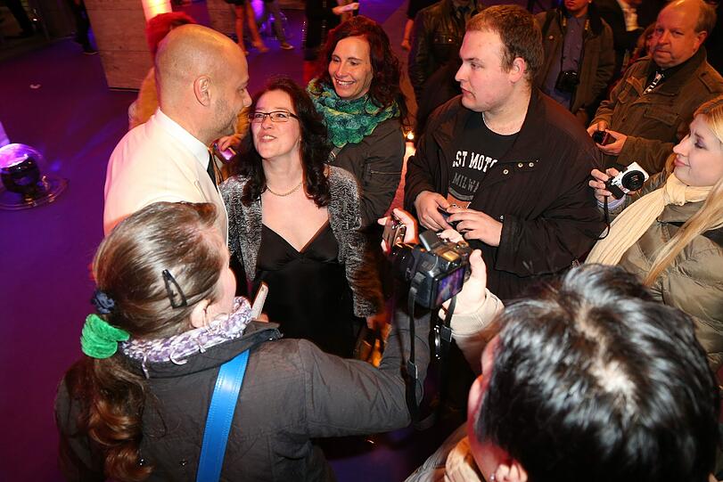 Christian Tews mit Fans