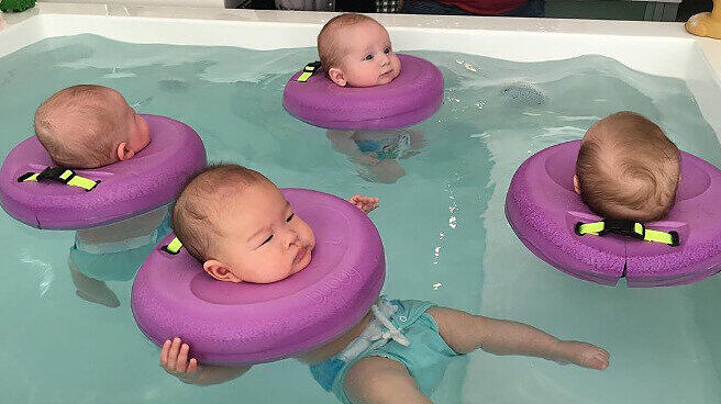 Happy Babys! In einem "Baby Spa" in Australien können bereits die ganz Kleinen Wellness vom Feinsten genießen...