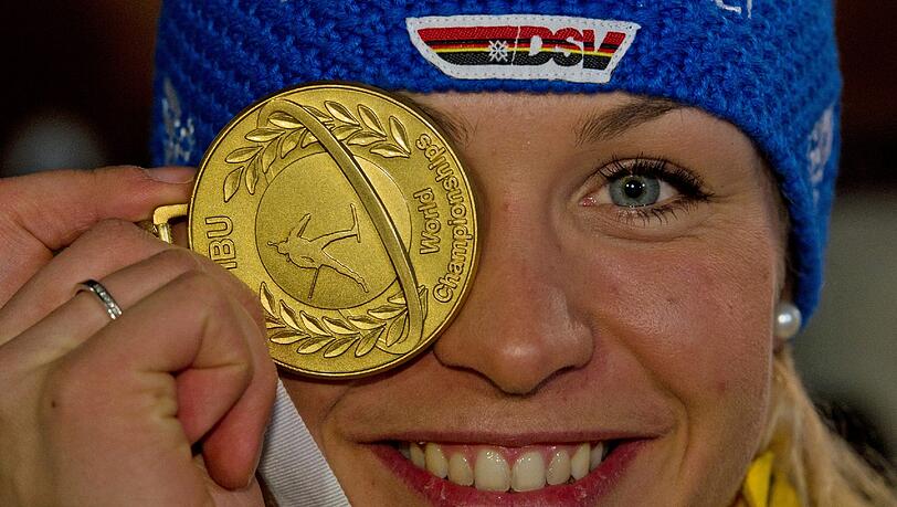 Die Gold-Lena: Magdalena Neuner. Die Gold-Lena: Magdalena Neuner.