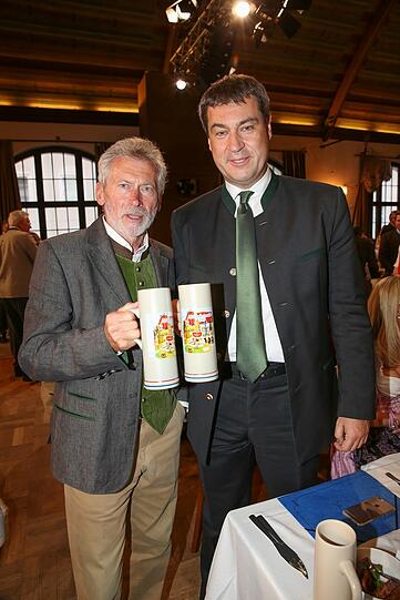 Paul Breitner und Markus Söder