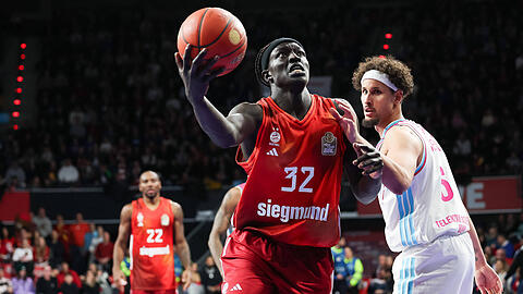Hat vor seinem Wechsel zum FC Bayern beim kommenden Gegner Panathinaikos Athen gespielt: M&uuml;nchens Center Wenyen Gabriel.