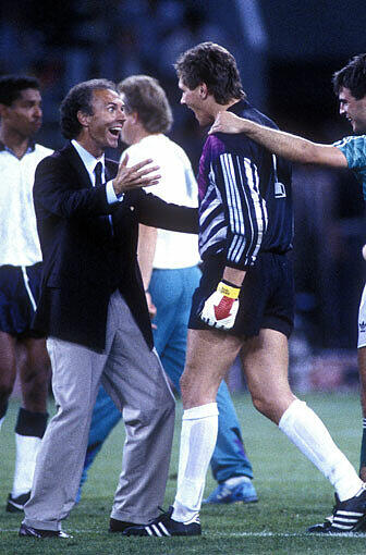 Bodo Illgner nach dem Halbinfale gegen England in Turin.