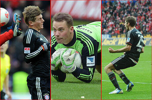 Durchwegs die Noten drei und zwei für die Bayern im Spiel gegen den FSV Mainz. Und ein Bald-Münchner bekommt die Fünf.