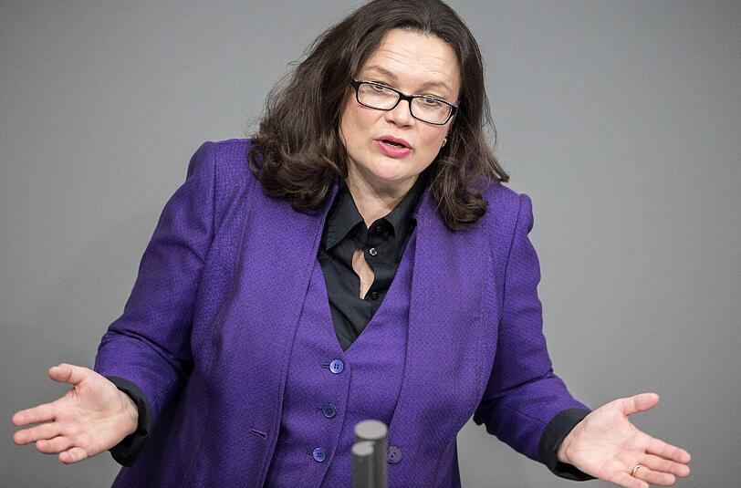 Andrea Nahles: "Wer signalisiert, dass er sich nicht integrieren will, dem werden wir die Leistungen kürzen."