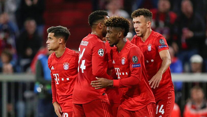 Auf wen setzt Trainer Flick gegen Barcelona auf der linken Seite? Coutinho, Coman und Perisic (v.l.) sind die Kandidaten. Auf wen setzt Trainer Flick gegen Barcelona auf der linken Seite? Coutinho, Coman und Perisic (v.l.) sind die Kandidaten.