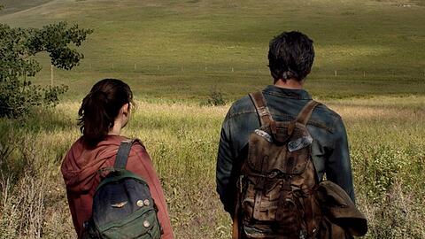 Vor den Trümmern der Zivilisation: Bella Ramsey und Pedro Pascal in "The Last of Us".