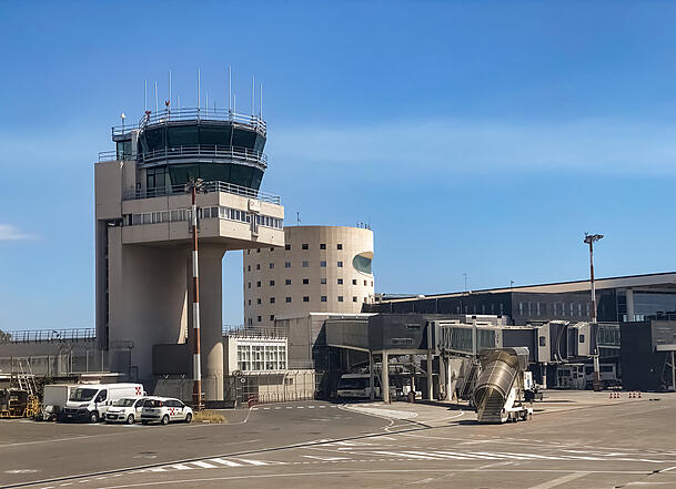 Der Flughafen von Catania. Hier sollte Fabrizio S. selbstständig zu seiner Auslieferung nach München erscheinen.