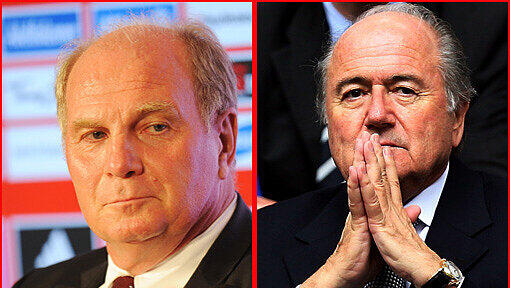 Hoeneß über Blatter: „Die Zukunft kann nur ohne ihn stattfinden.“ Hoeneß über Blatter: „Die Zukunft kann nur ohne ihn stattfinden.“