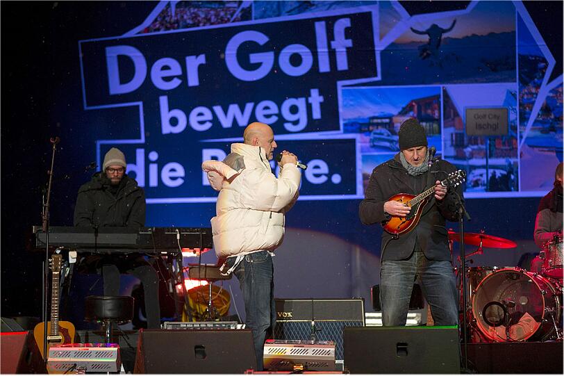 Der Saisonstart in Ischgl wurde festlich eröffnet. Hier die Band Wingenfelder