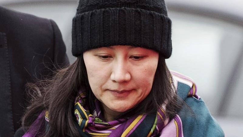 Meng Wanzhou, Finanzchefin von Huawei, auf dem Weg zu einem Büro für Bewährungshilfe in Vancouver. Meng Wanzhou, Finanzchefin von Huawei, auf dem Weg zu einem Büro für Bewährungshilfe in Vancouver.