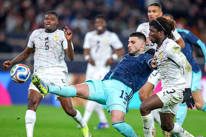 Deniz Undav erzielte im letzten M&auml;rz-L&auml;nderspiel gegen Ghana den sp&auml;ten Siegtreffer zum 2:1, musste sich danach aber Kritik von Bundestrainer Nagelsmann anh&ouml;ren.