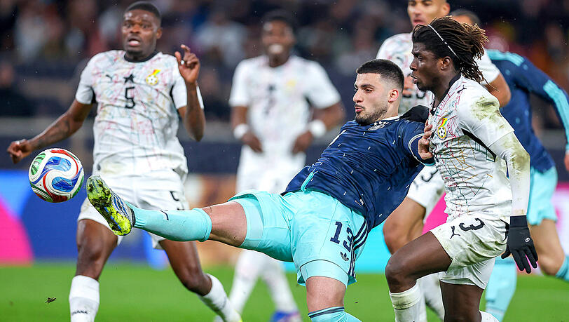 Deniz Undav erzielte im letzten M&auml;rz-L&auml;nderspiel gegen Ghana den sp&auml;ten Siegtreffer zum 2:1, musste sich danach aber Kritik von Bundestrainer Nagelsmann anh&ouml;ren.