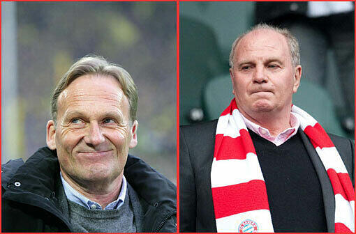 "Es wäre nicht dumm von ihm, BVB-Aktien nachzukaufen" - meinte Watzke über Bayerns Präsident Hoeneß.