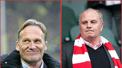 "Es wäre nicht dumm von ihm, BVB-Aktien nachzukaufen" - meinte Watzke über Bayerns Präsident Hoeneß.