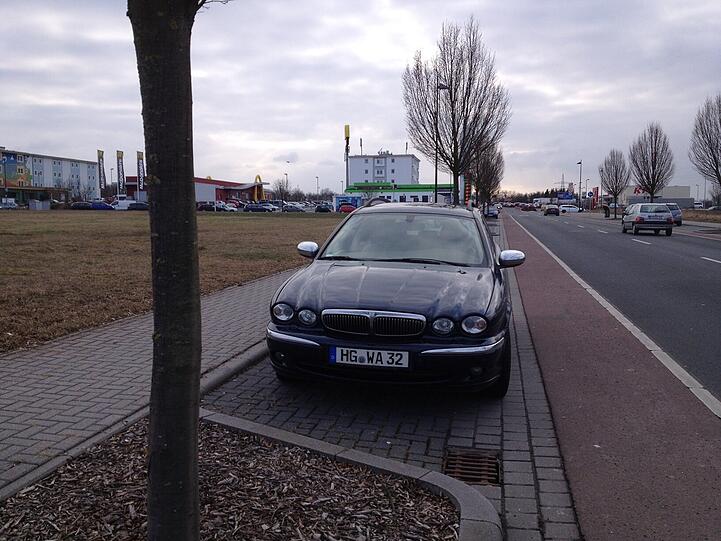 Nicht mehr da: der Jaguar.