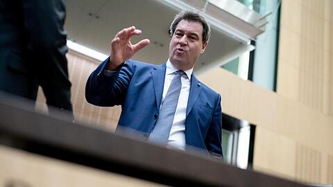 Markus Söder (CSU), Ministerpräsident von Bayern, nimmt an der Sitzung des Bundesrats teil. Foto: Kay Nietfeld