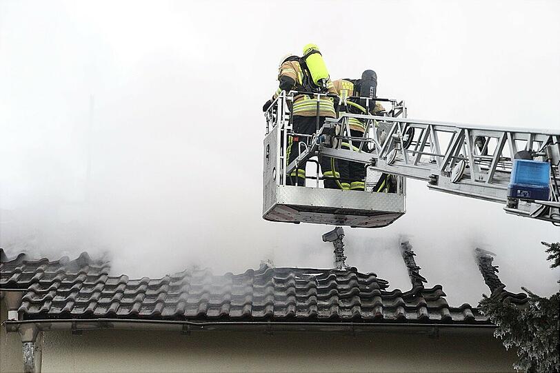 Bilder vom Feuerwehreinsatz.