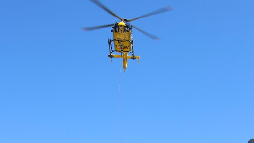 Die Bilder von der Heli-Rettung einer 31-jährigen Salzburger Kletterin. Die Bilder von der Heli-Rettung einer 31-jährigen Salzburger Kletterin.