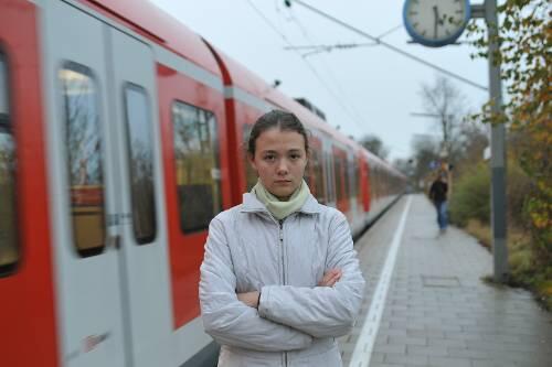 An der Haltestelle Eichenau musste Martina Richter die S-Bahn verlassen
