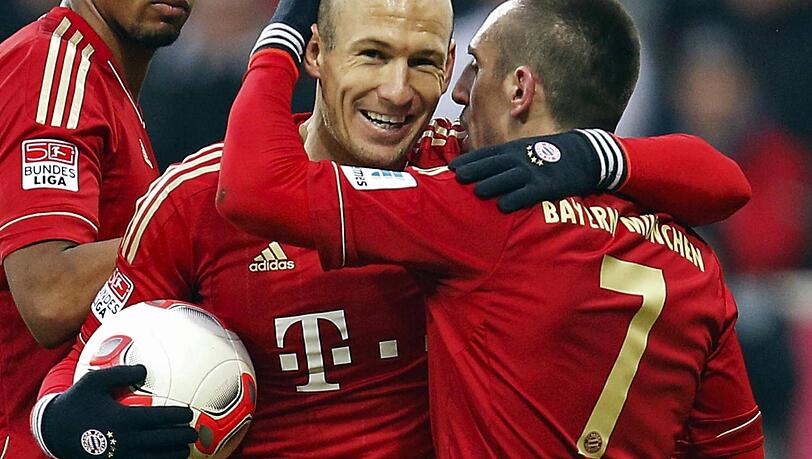 Einst ein kongeniales Duo beim FC Bayern: Arjen Robben und Franck Rib&eacute;ry.
