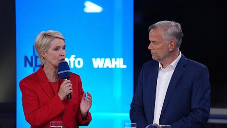 Beide wollen in Schwerin regieren: SPD-Ministerpr&auml;sidentin Schwesig und AfD-Kandidat Holm.