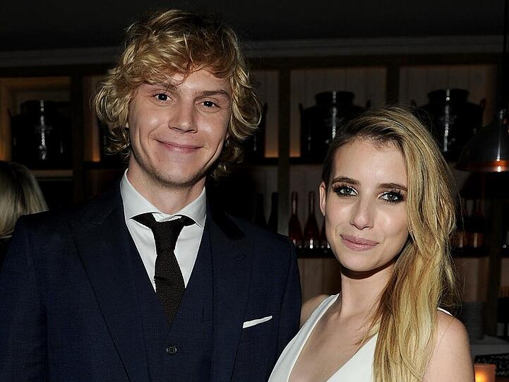 Roberts und Evans bei der Premiere von "American Horror Story: Coven" im Oktober 2013
