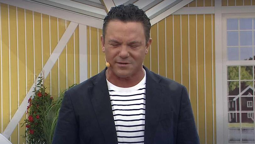 Stefan Mross komplett durchnässt bei "Immer wieder sonntags".