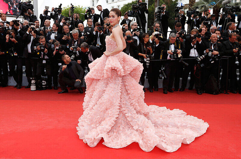 Schauspielerin Araya A. Hargate aka Chompoo bei der Eröffnung der Filmfestspiele in Cannes.