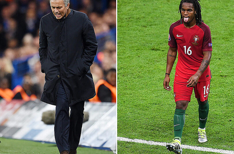 Nur zu gerne hätte José Mourinho seinen portugiesischen Landsmann Renato Sanches (rechts) im Kader von Manchester United...