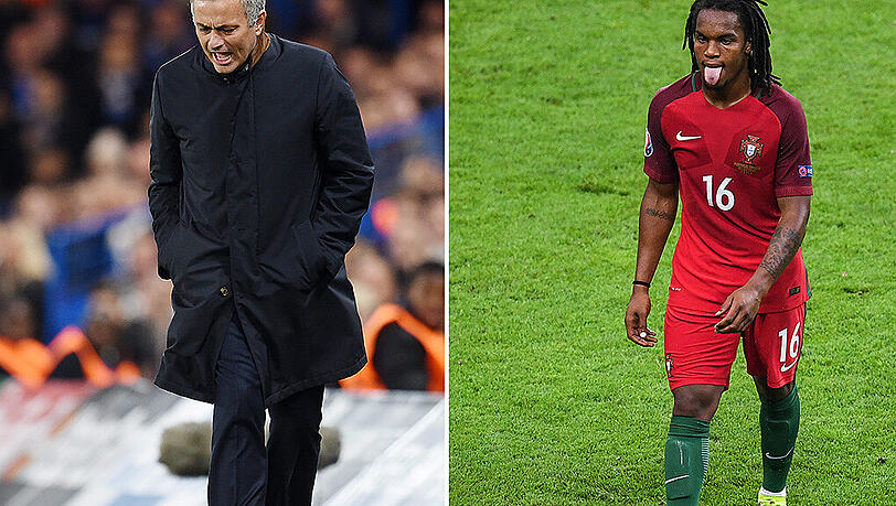 Nur zu gerne hätte José Mourinho seinen portugiesischen Landsmann Renato Sanches (rechts) im Kader von Manchester United... Nur zu gerne hätte José Mourinho seinen portugiesischen Landsmann Renato Sanches (rechts) im Kader von Manchester United...