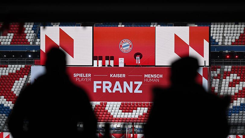 Gedenkfeier des FC Bayern München für Franz Beckenbauer in der Allianz Arena.