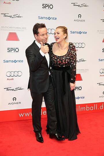 Jan Josef Liefers mit Ehefrau Anna Loos