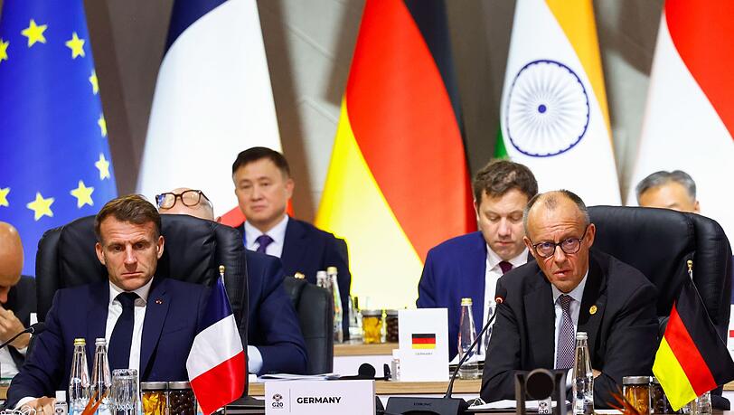 Keine erzwungene Kapitulation: Der französische Präsident Emmanuel Macron und Kanzler Friedrich Merz wollen versuchen, das Schlimmste zu verhindern. Keine erzwungene Kapitulation: Der französische Präsident Emmanuel Macron und Kanzler Friedrich Merz wollen versuchen, das Schlimmste zu verhindern.