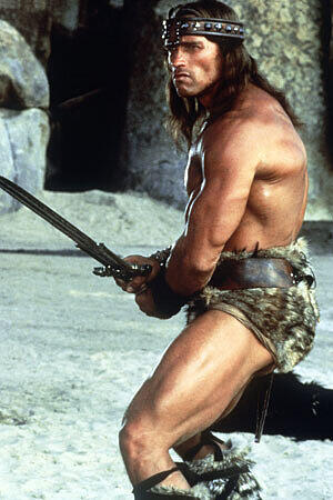 Arnold Schwarzenegger als "Conan der Barbar" 1982.