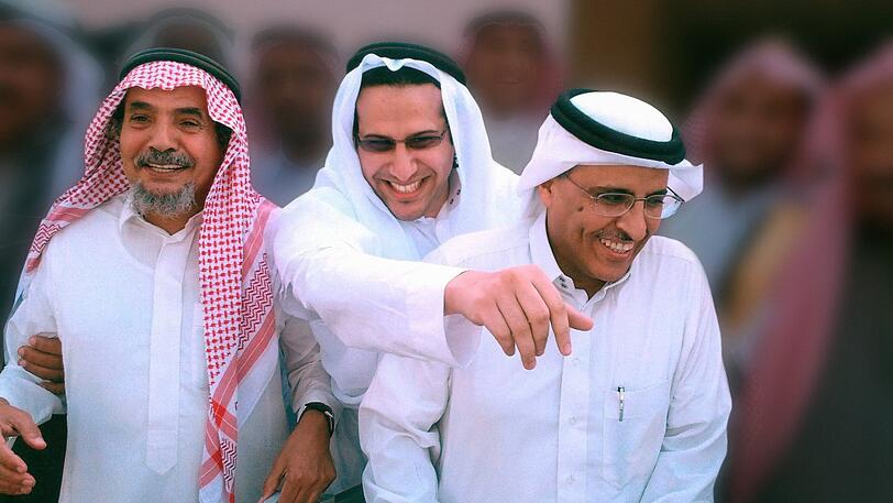 Abdullah al-Hamid (l-r), Walid Abu al-Chair und Mohammed Fahad al-Kahtani (Saudi-Arabien). Die Menschenrechtler sitzen derzeit im Gefängnis, weil sie versuchen, das totalitäre politische System in Saudi-Arabien zu reformieren.