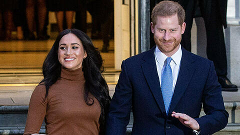 Herzogin Meghan und Prinz Harry bei ihrem ersten offiziellen Auftritt 2020
