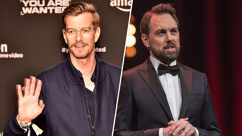 Joko Winterscheidt (li.) und Steven Gätjen führen durch das "ProSieben Wohnzimmer-Festival".