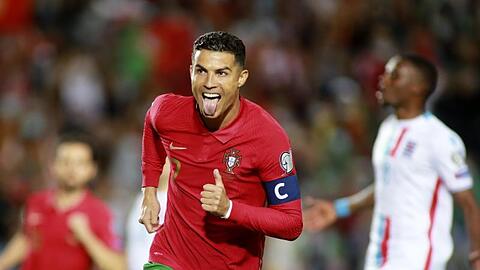 Portugals Cristiano Ronaldo jubelt über sein Tor zum 2:0.