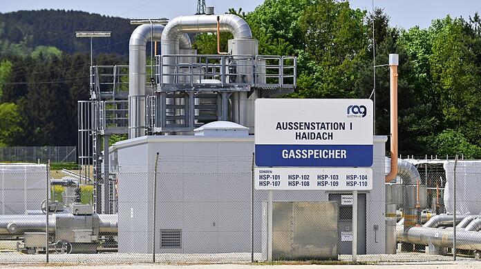 Die Gasspeicherstation Haidach bei Straßwalchen. Der Speicher gehört zu einem Drittel Gazprom.