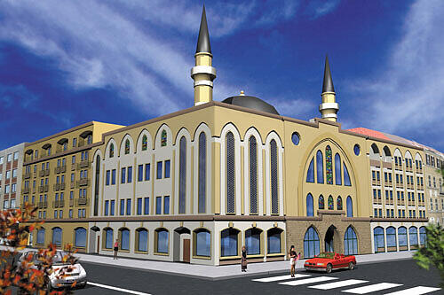 Die Moschee am Gotzinger Platz: So könnte das Gotteshaus einmal aussehen.