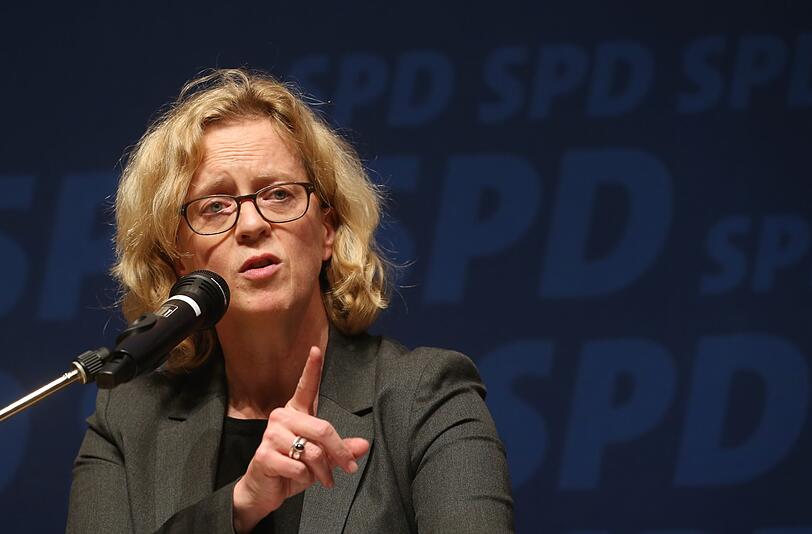 Natascha Kohnen beim Kleinen Parteitag der Bayern-SPD.