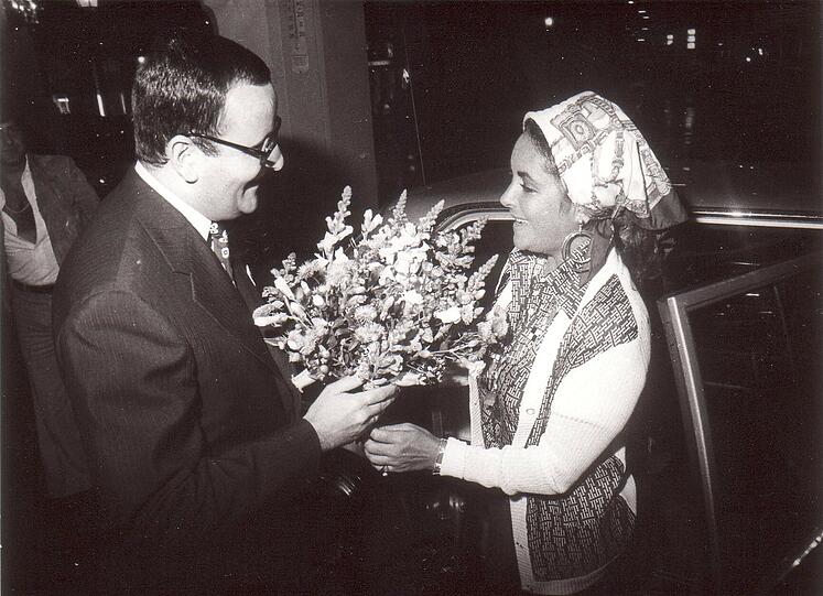 ...Schauspiellegende Liz Taylor und...