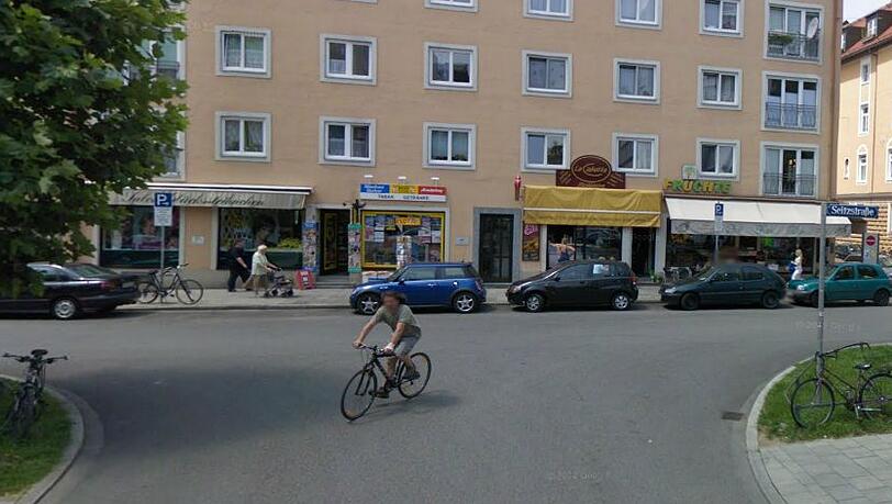 Belebt: Die Seitzstraße im Lehel. Belebt: Die Seitzstraße im Lehel.