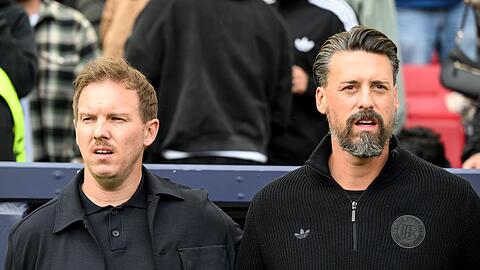 Beim Finalturnier der Nations League fungierte Sandro Wagner (r) letztmals als Assistent von Bundestrainer Julian Nagelsmann (l).